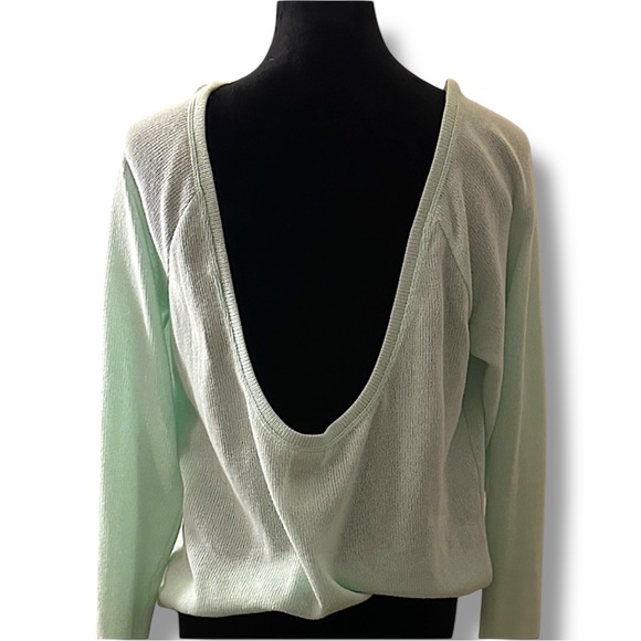 PINK Victoria's Secret Light Green Sweatshirt - Picture 4 of 6